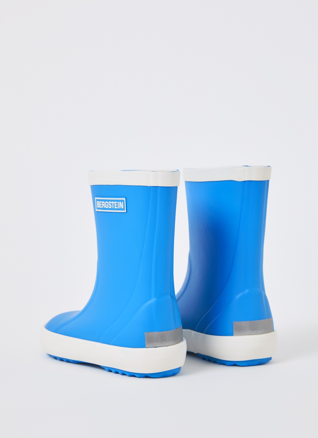 Bergstein Classic regenlaars met logo - achterkant blauw
