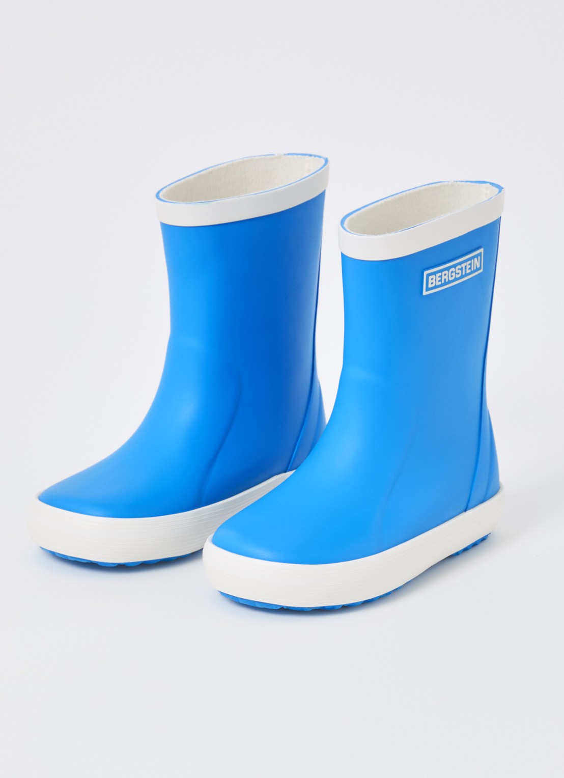 Bergstein Classic regenlaars met logo - voorkant 4 blauw