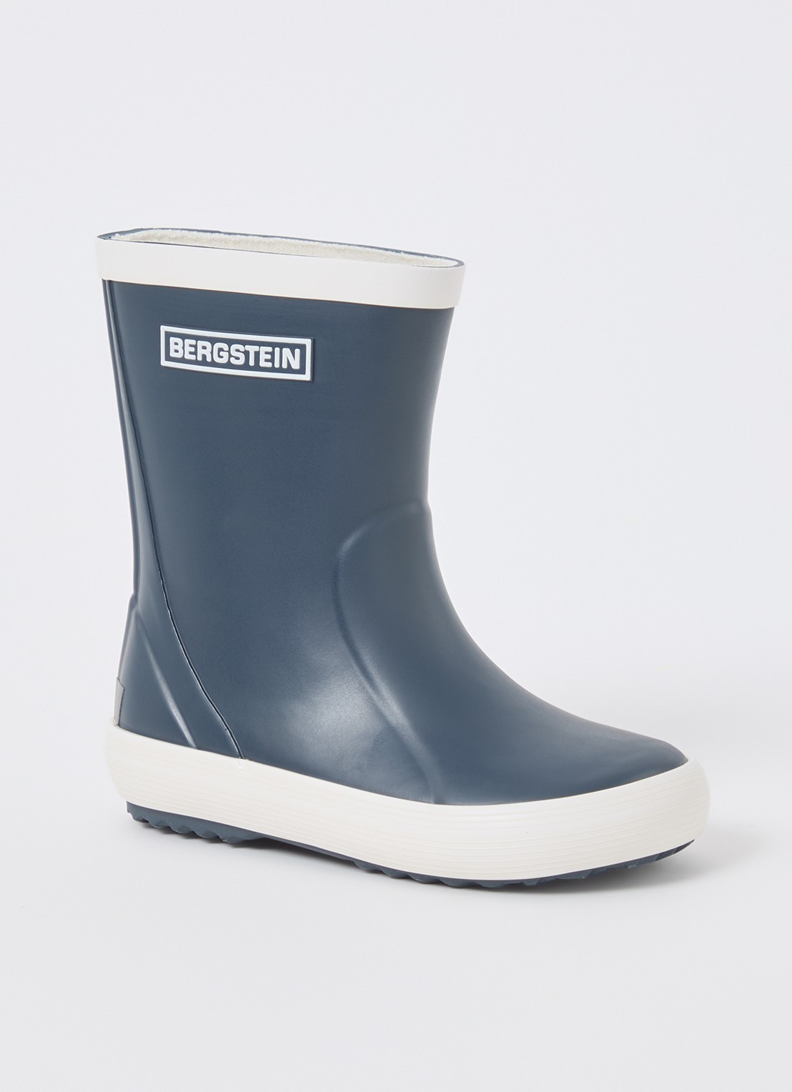 Bergstein Classic regenlaars met logo - voorkant 2 donkerblauw