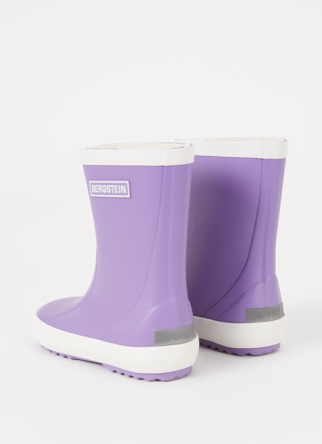 Bergstein Classic regenlaars met logo - achterkant 3 paars