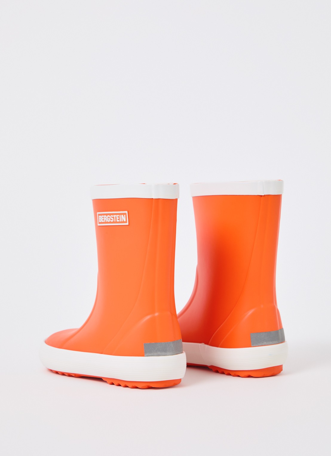 Bergstein Classic regenlaars met logo - achterkant 4 oranje