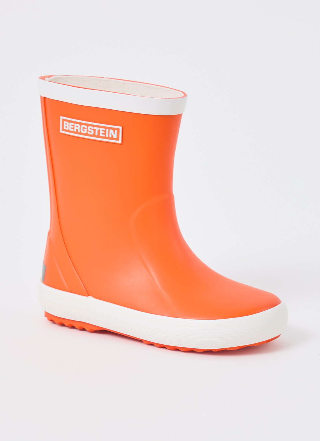Bergstein Classic regenlaars met logo - voorkant oranje