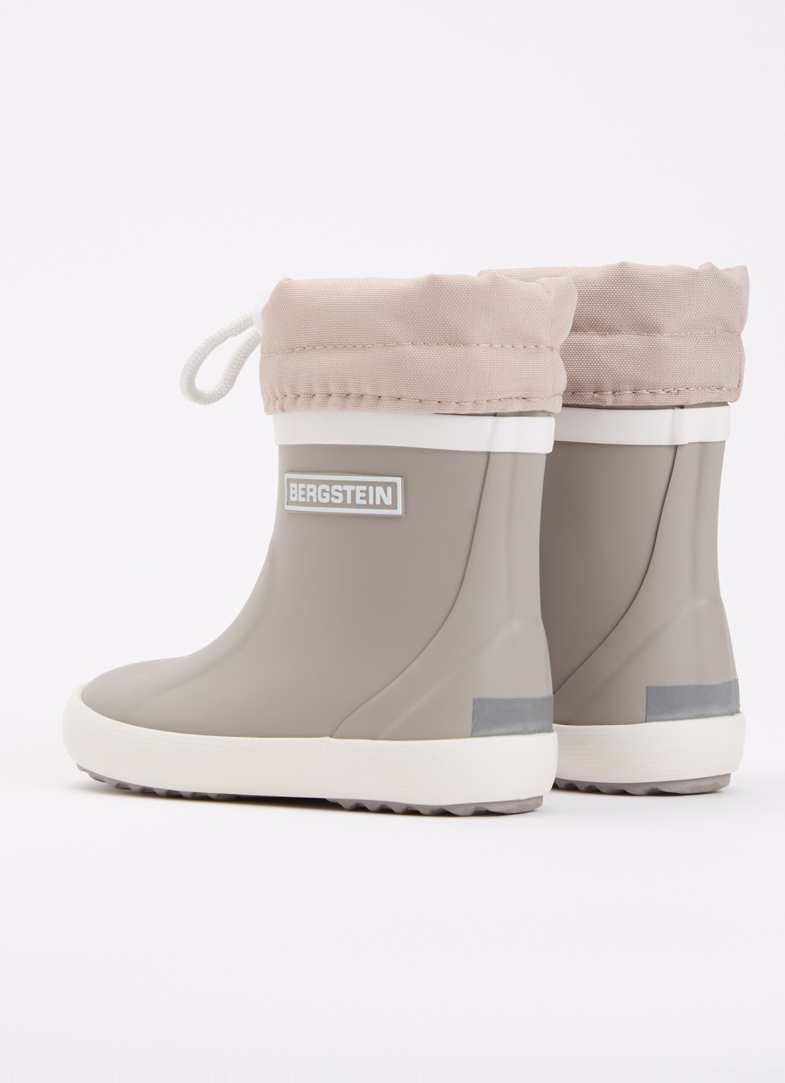 Bergstein Classic regenlaars met logo - achterkant 4 zand