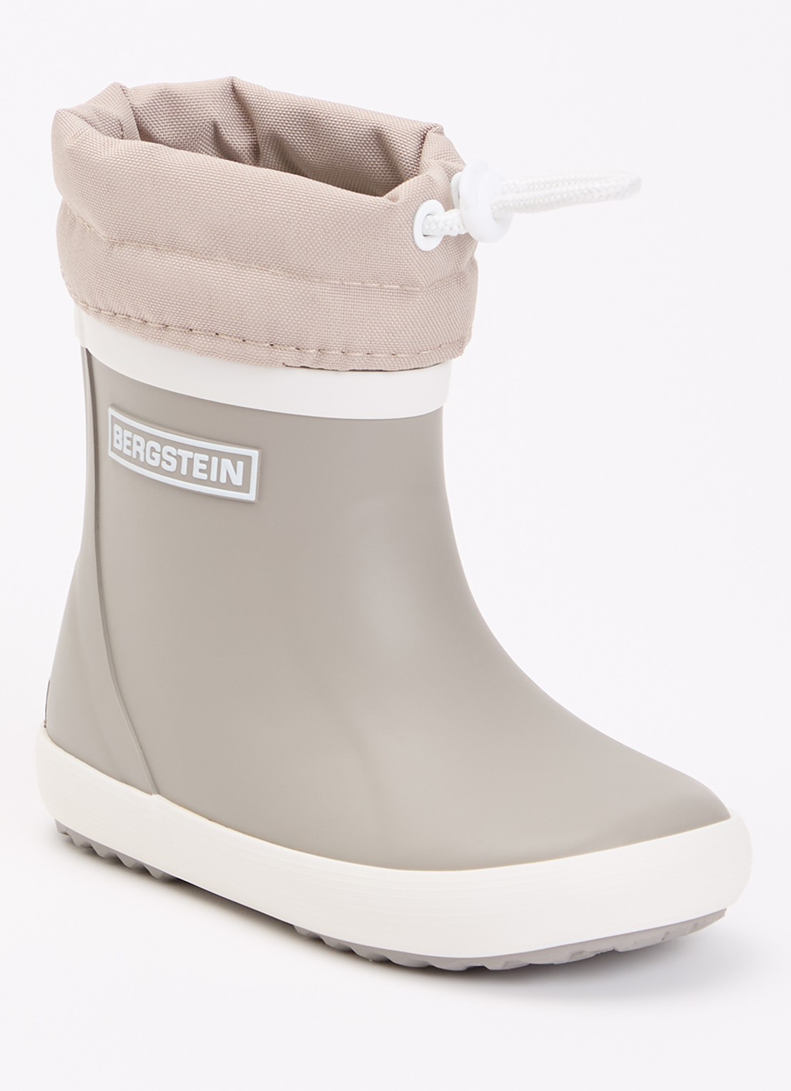Bergstein Classic regenlaars met logo - voorkant zand