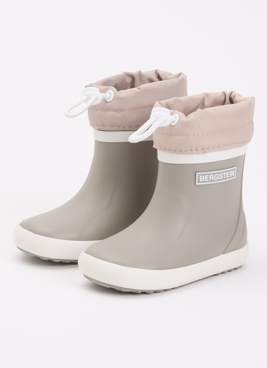 Bergstein Classic regenlaars met logo - voorkant 2 zand