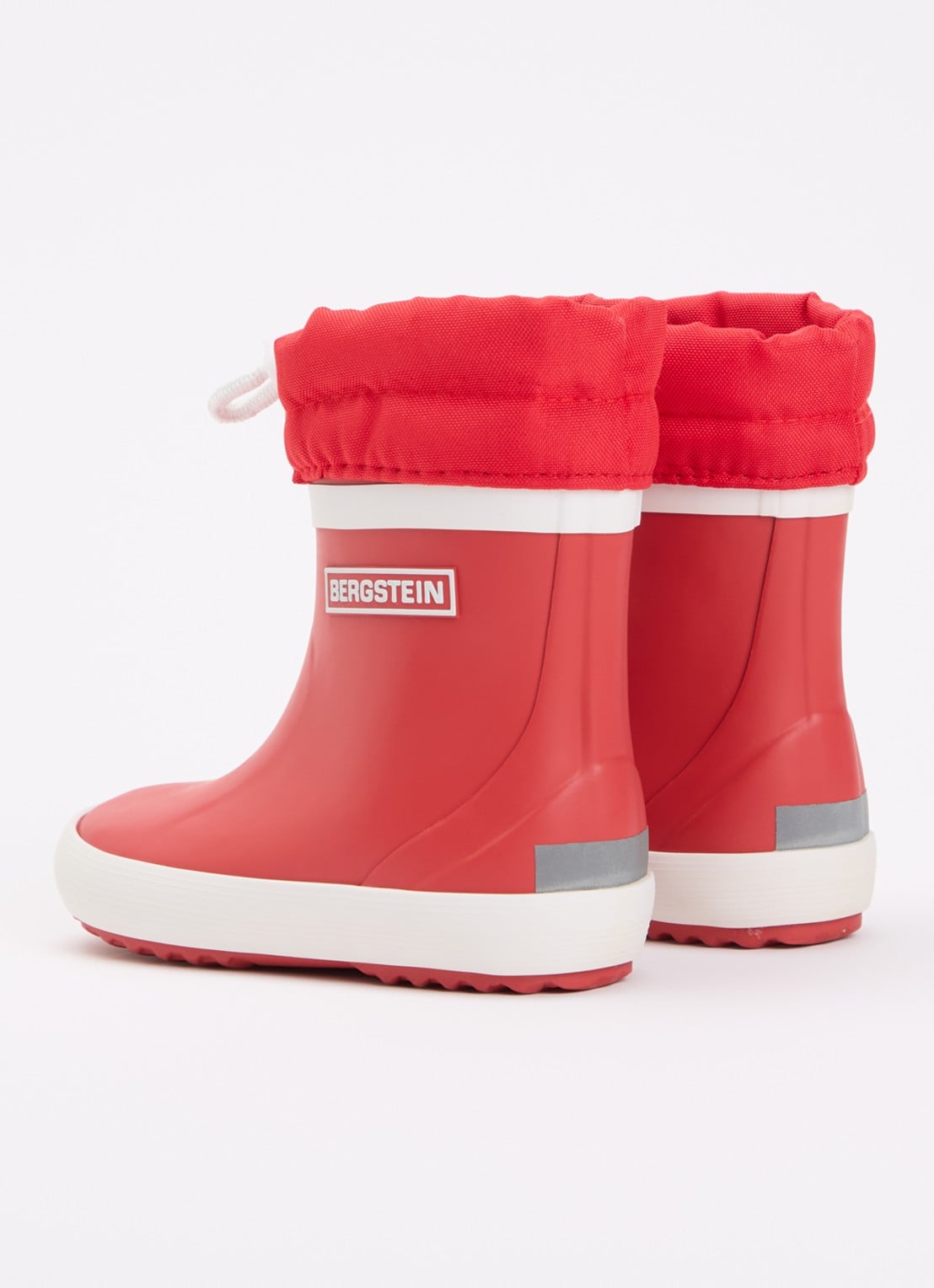 Bergstein Classic regenlaars met logo - achterkant 3 rood