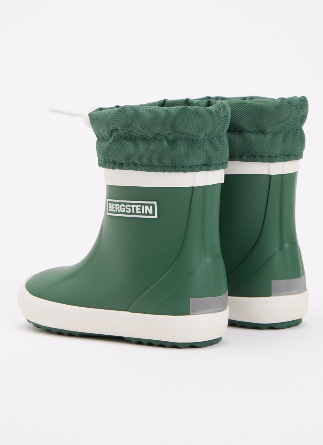 Bergstein Classic regenlaars met logo - achterkant 4 donkergroen