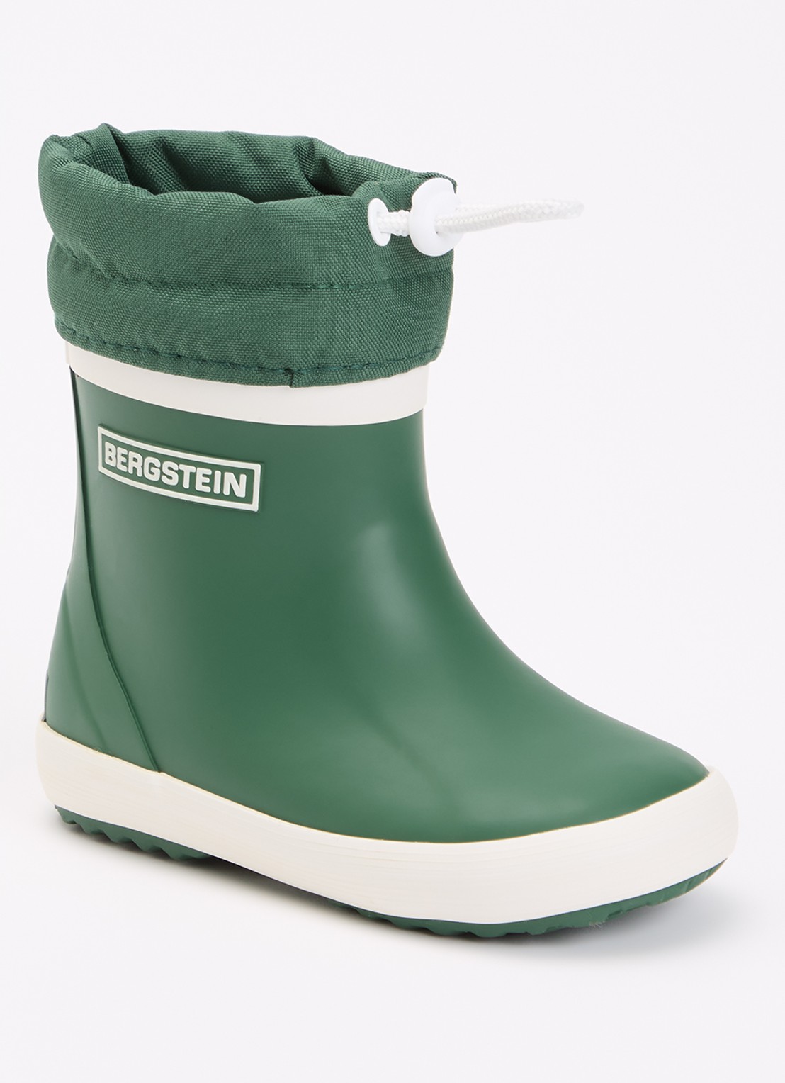 Bergstein Classic regenlaars met logo - voorkant donkergroen