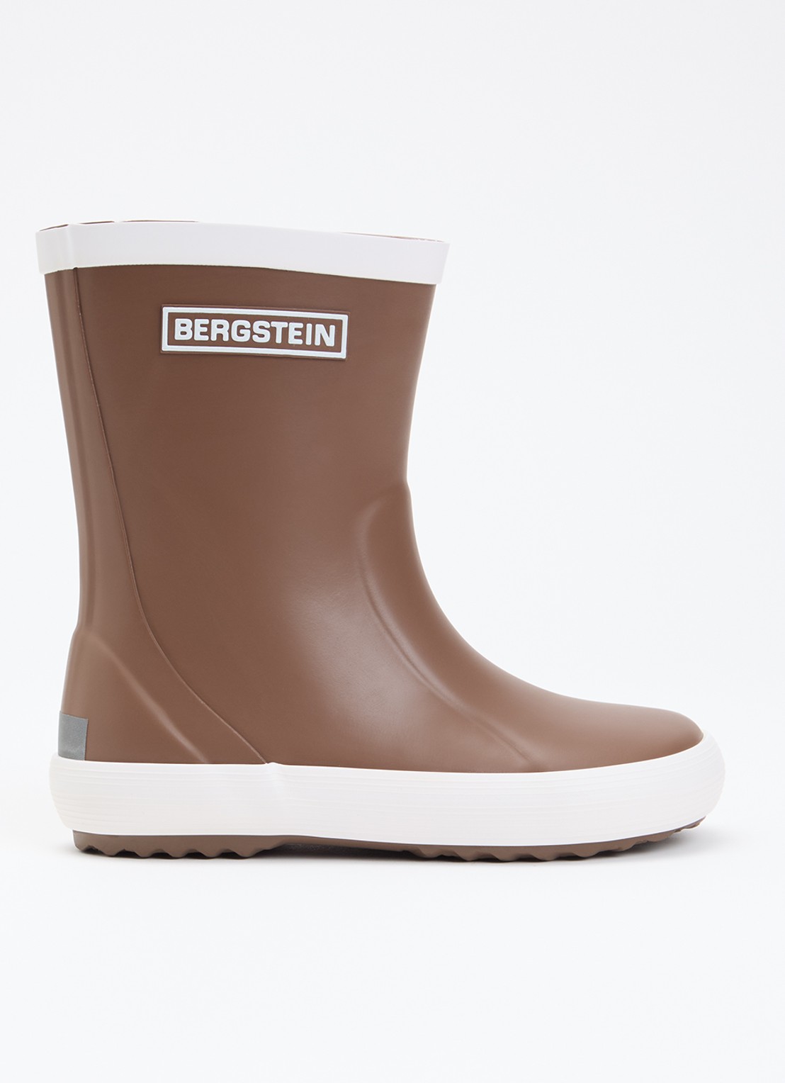 Bergstein Classic regenlaars met logo - voorkant bruin