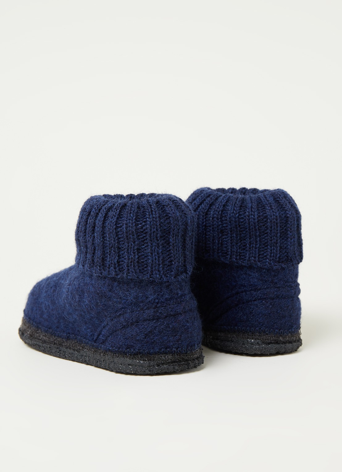 Bergstein Cozy pantoffel van wol - detail 3 blauw