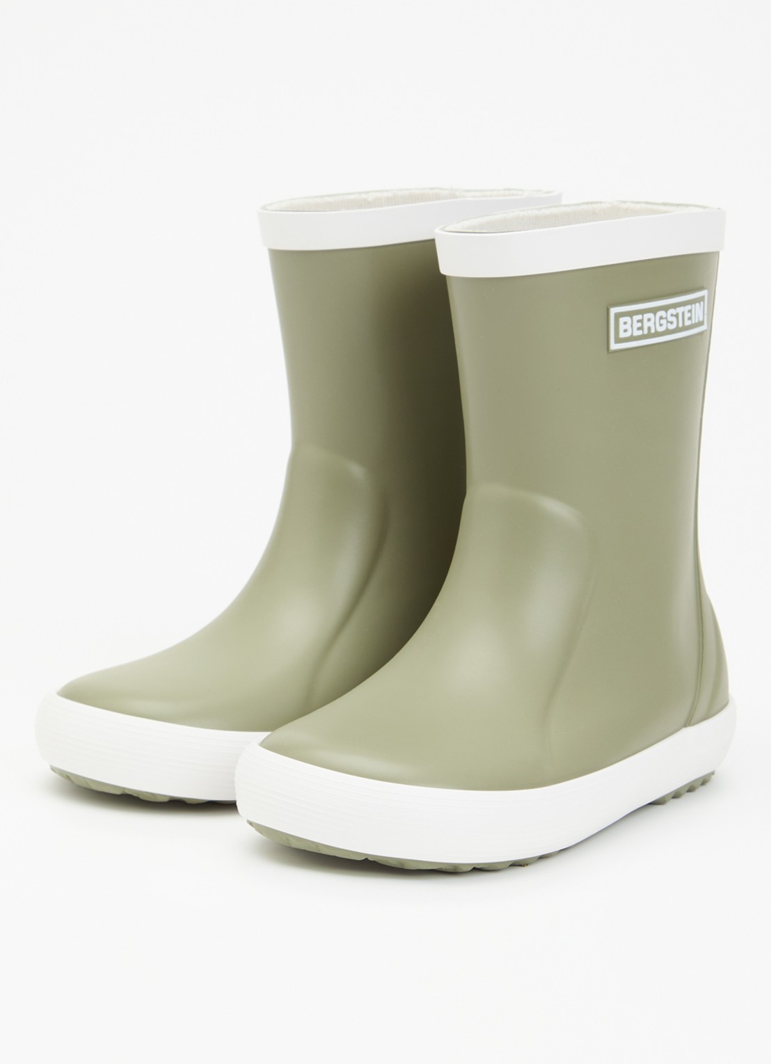 Bergstein Regenlaars met logo - voorkant 2 lichtgroen