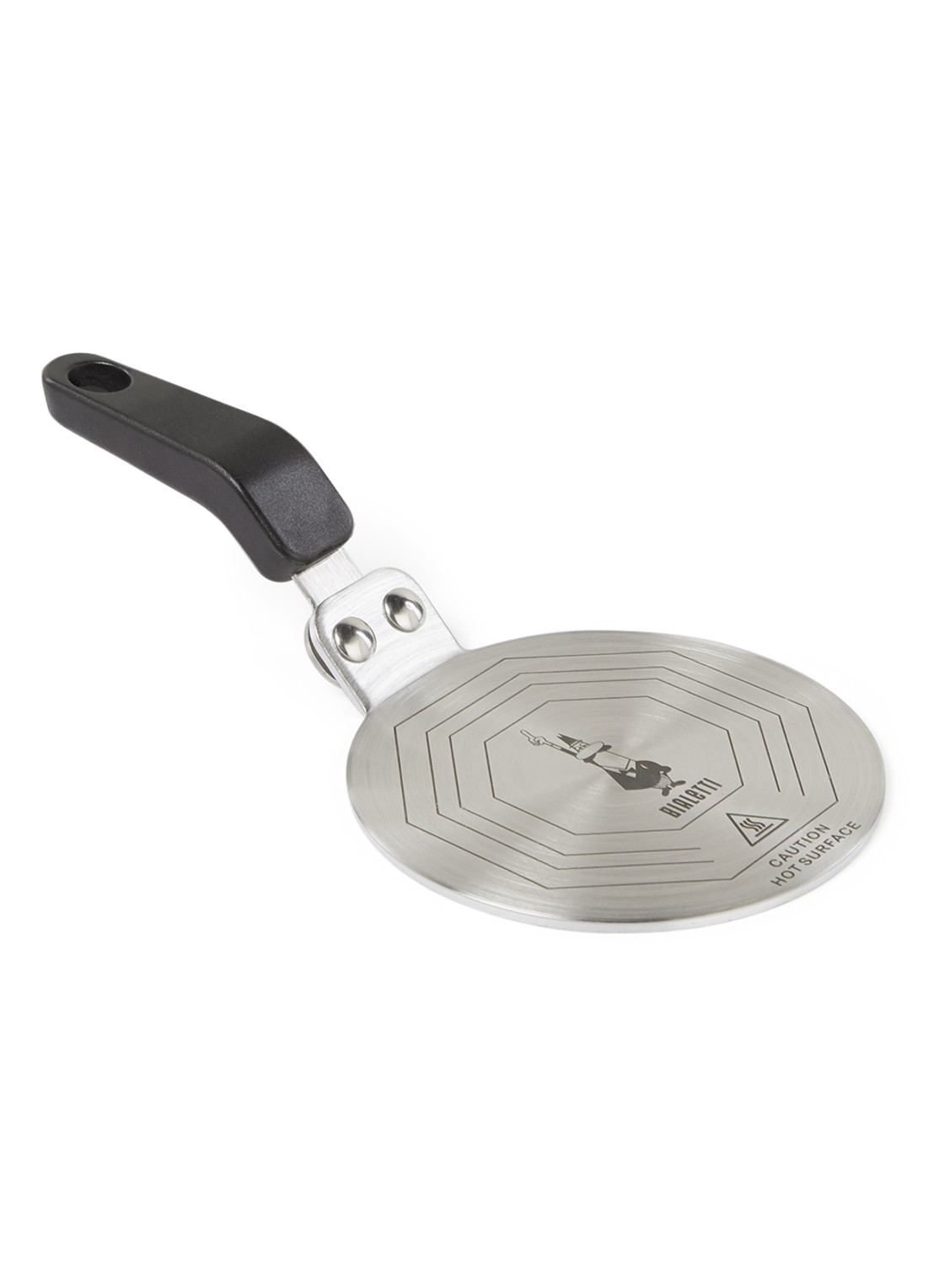 Bialetti Inductie adapter 13 cm - voorkant 2 zilver
