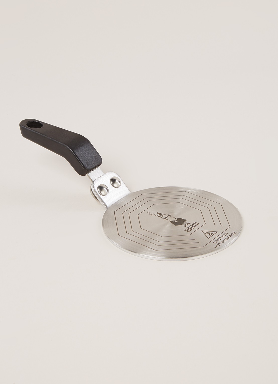 Bialetti Inductie adapter 13 cm - voorkant 3 zilver
