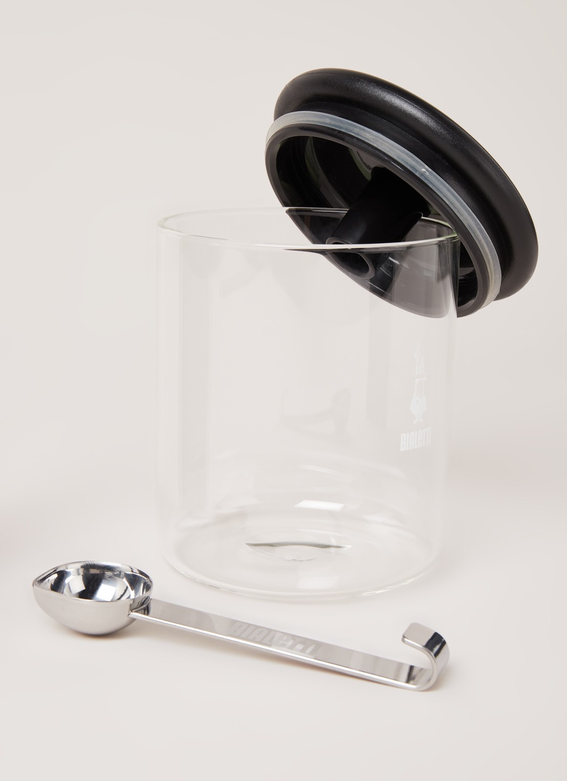 Bialetti Koffie voorraadpot van glas 2-delig - detail 3 transparant