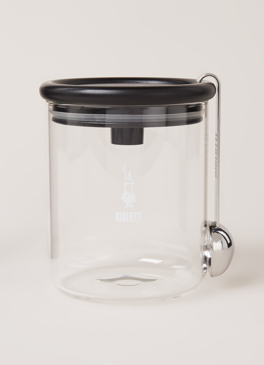 Bialetti Koffie voorraadpot van glas 2-delig - voorkant 2 transparant
