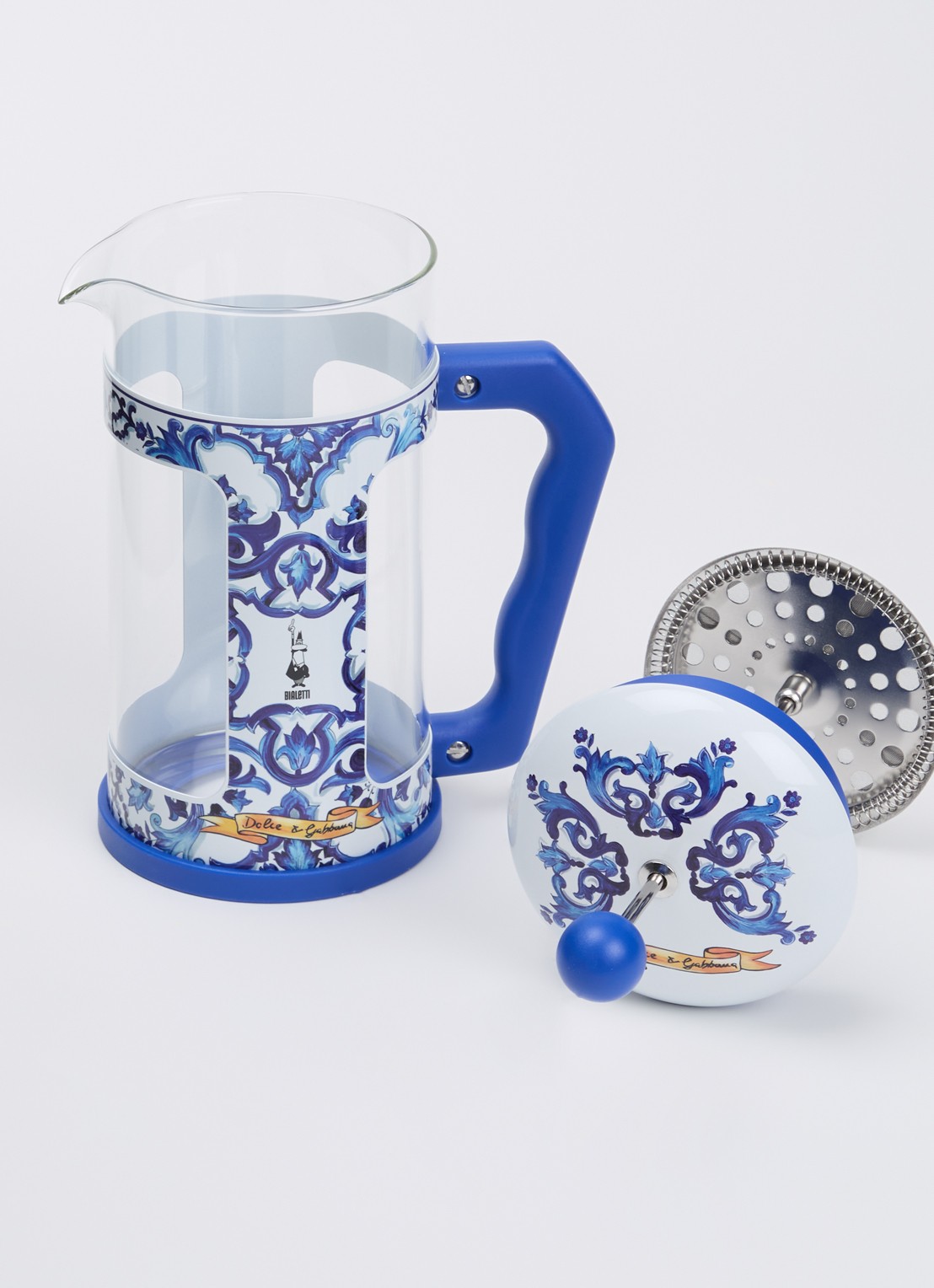 Bialetti Melkopschuimer 1 liter - voorkant 3 blauw