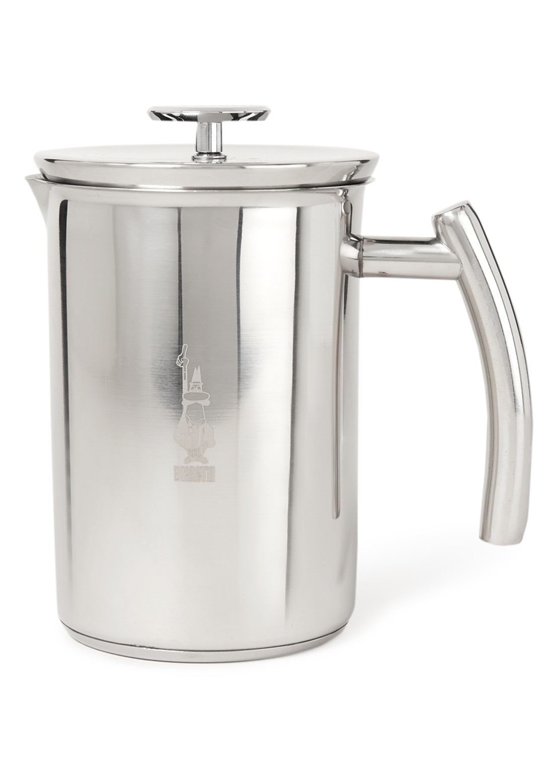 Bialetti Melkopschuimer 330 ml - voorkant 2 zilver