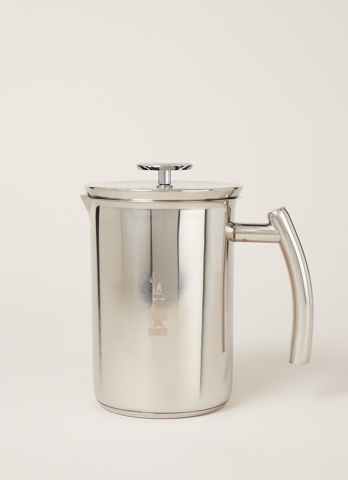 Bialetti Melkopschuimer 330 ml - voorkant 3 zilver