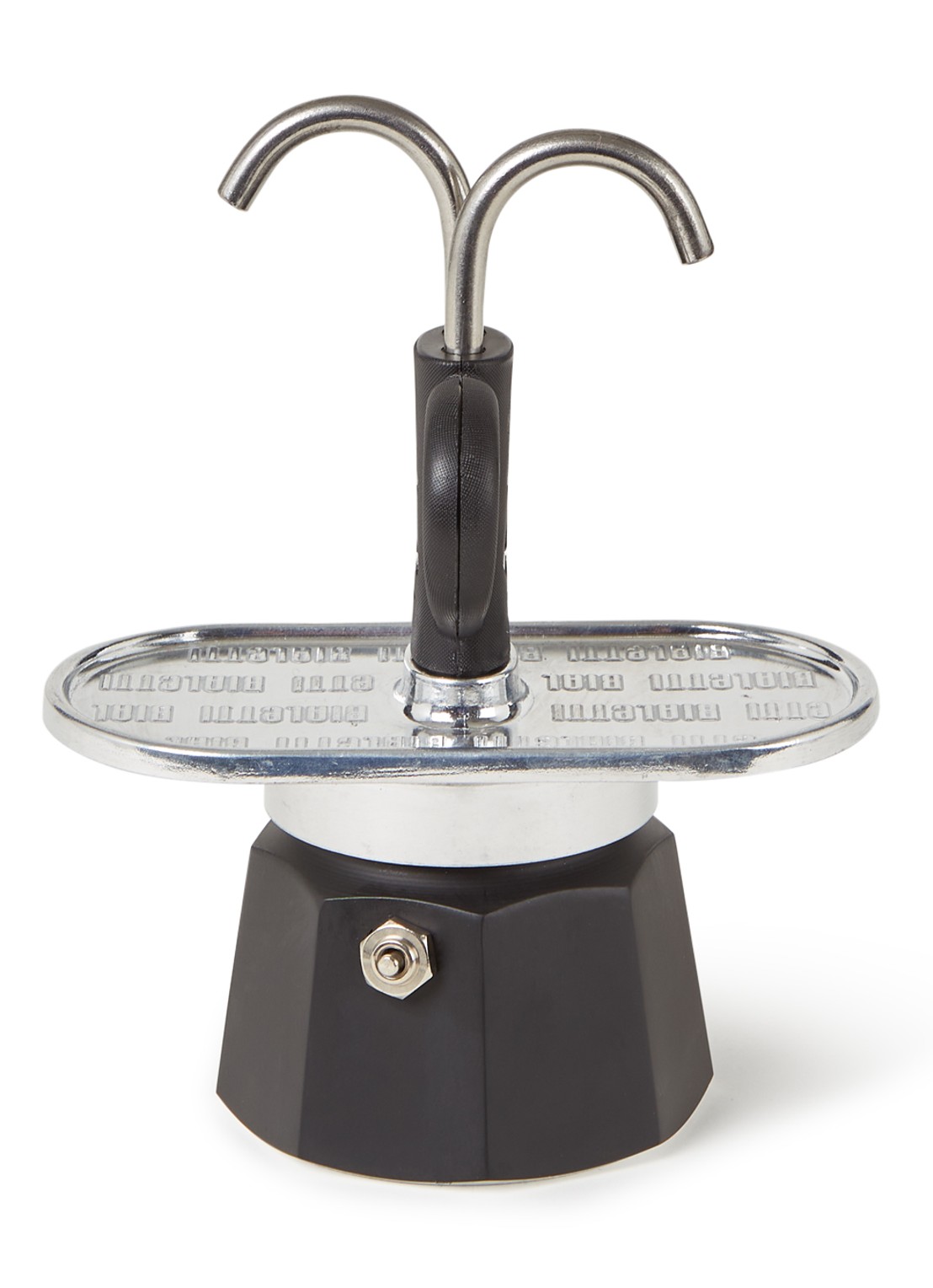 Bialetti Mini Express percolator 2-kops - voorkant zwart