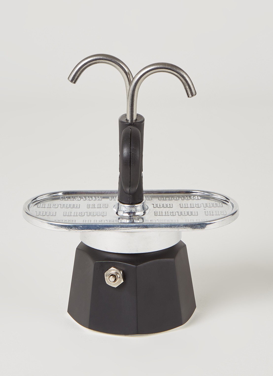 Bialetti Mini Express percolator 2-kops - voorkant 2 zwart