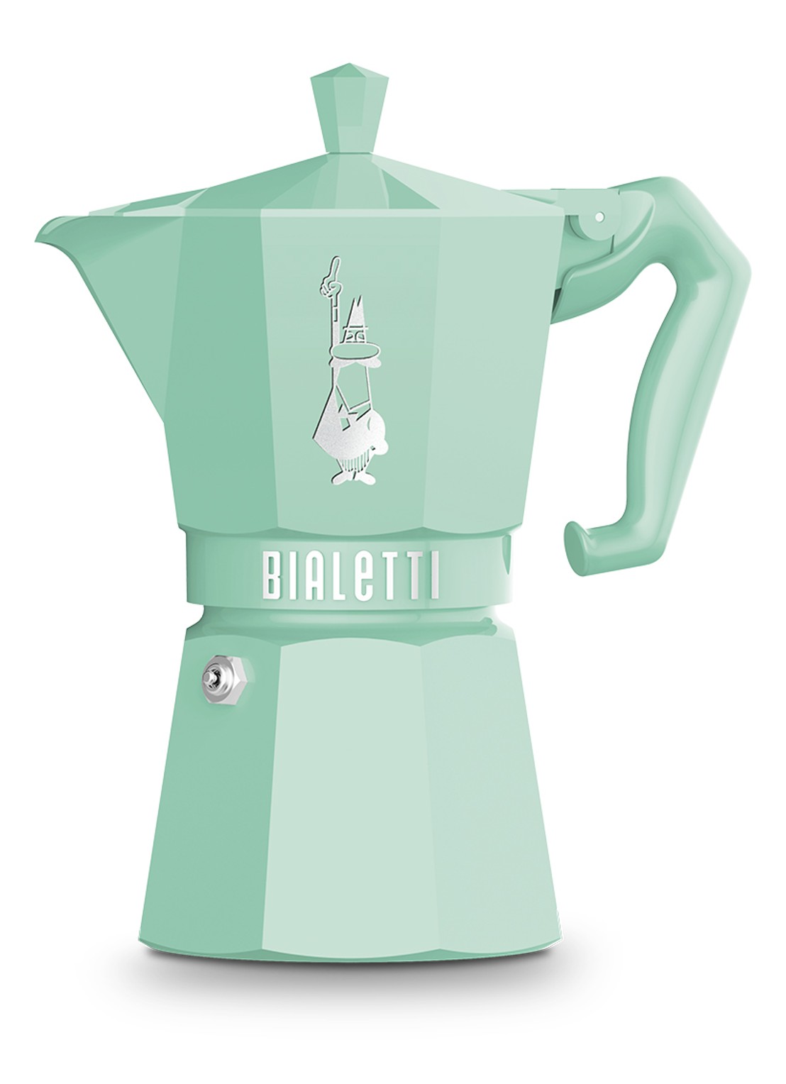 Bialetti Moka Exclusive percolator 6-kopjes - voorkant mint