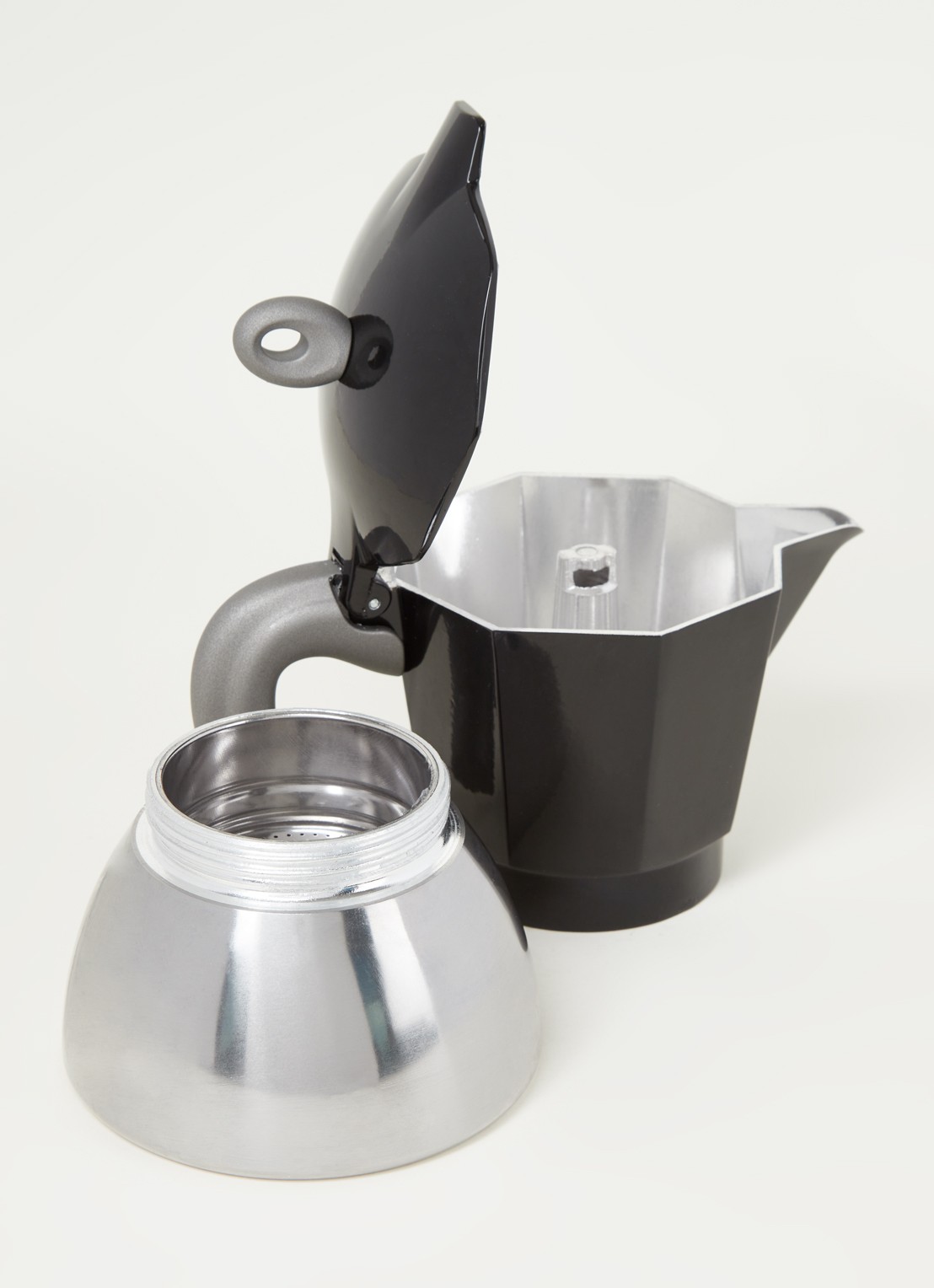 Bialetti Moka Inductie percolator 6-kops - detail zwart