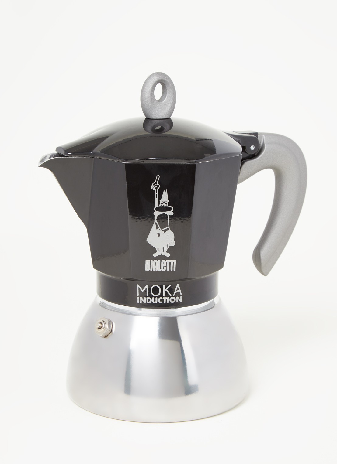 Bialetti Moka Inductie percolator 6-kops - voorkant 3 zwart