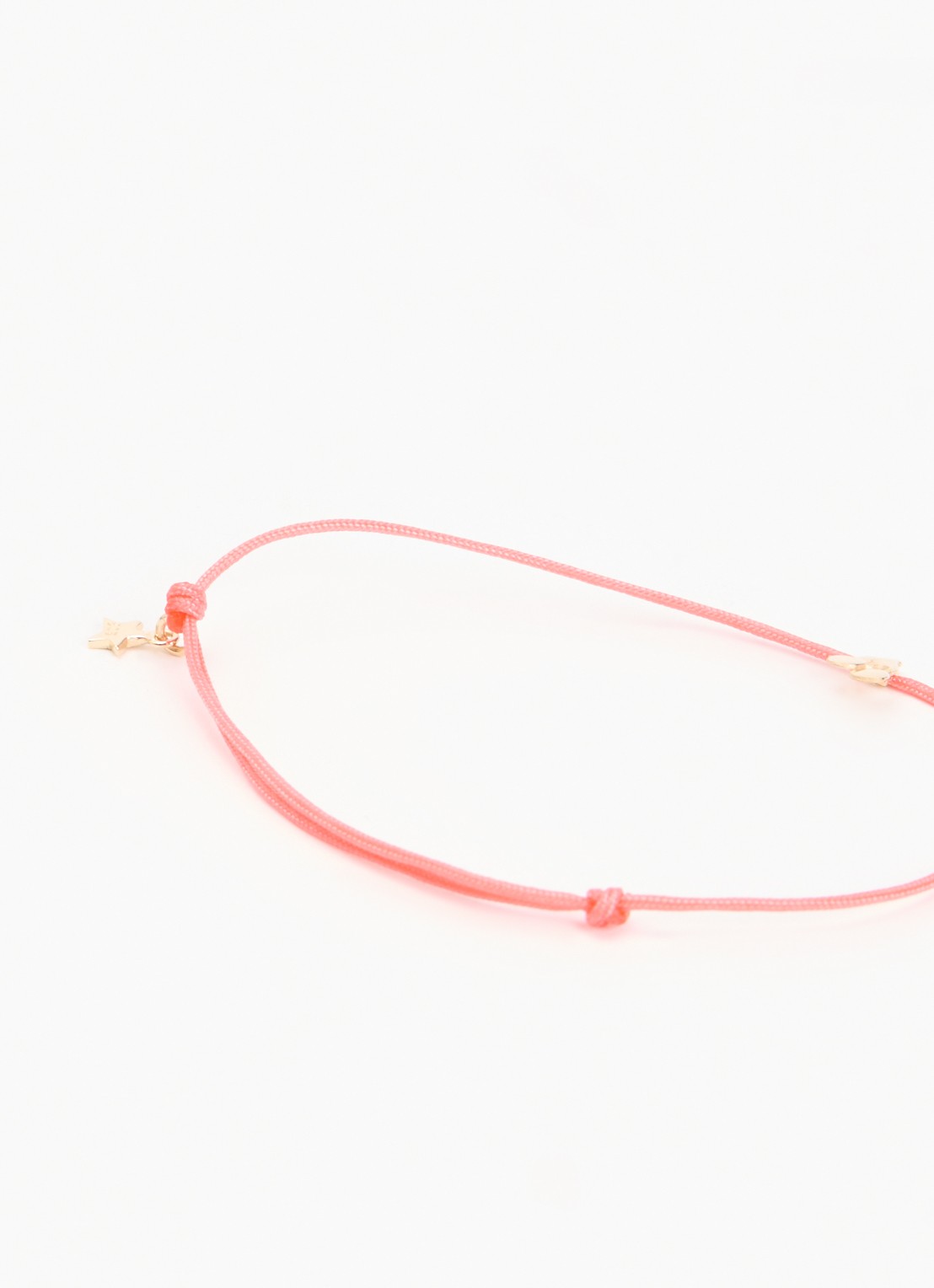 Bibi Camille Armband met bedel verguld - detail 2 koraalroze