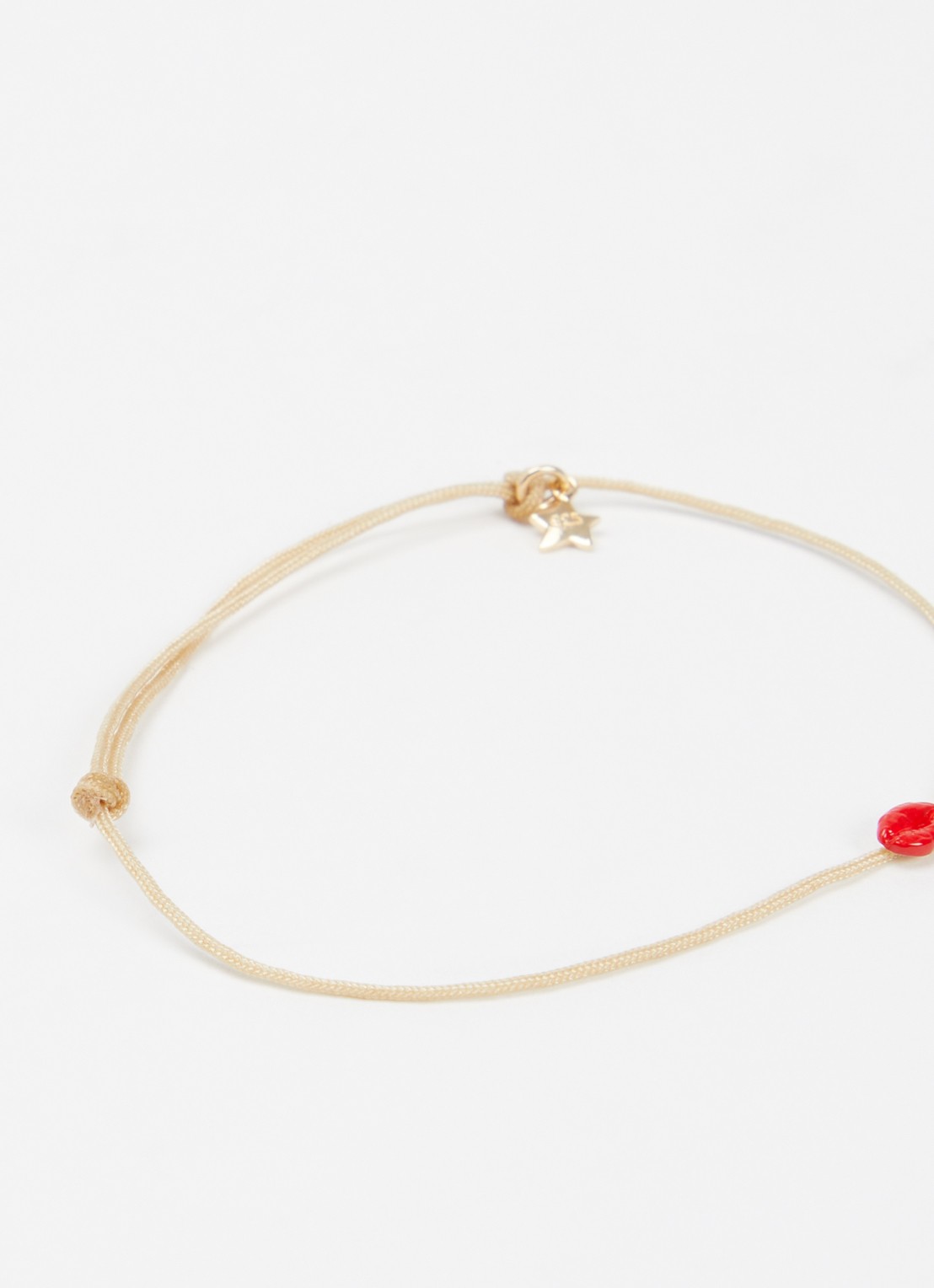 Bibi Camille Armband met bedel verguld - detail 2 rood