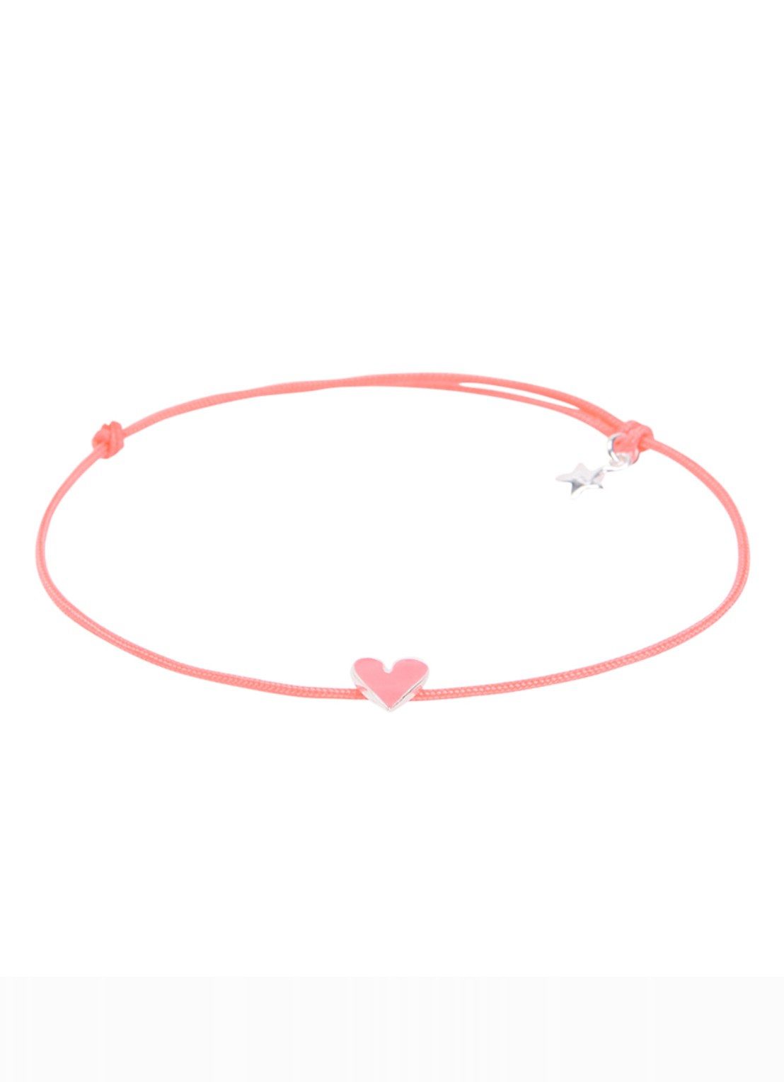 Bibi Camille Armband met bedel - voorkant fuchsia