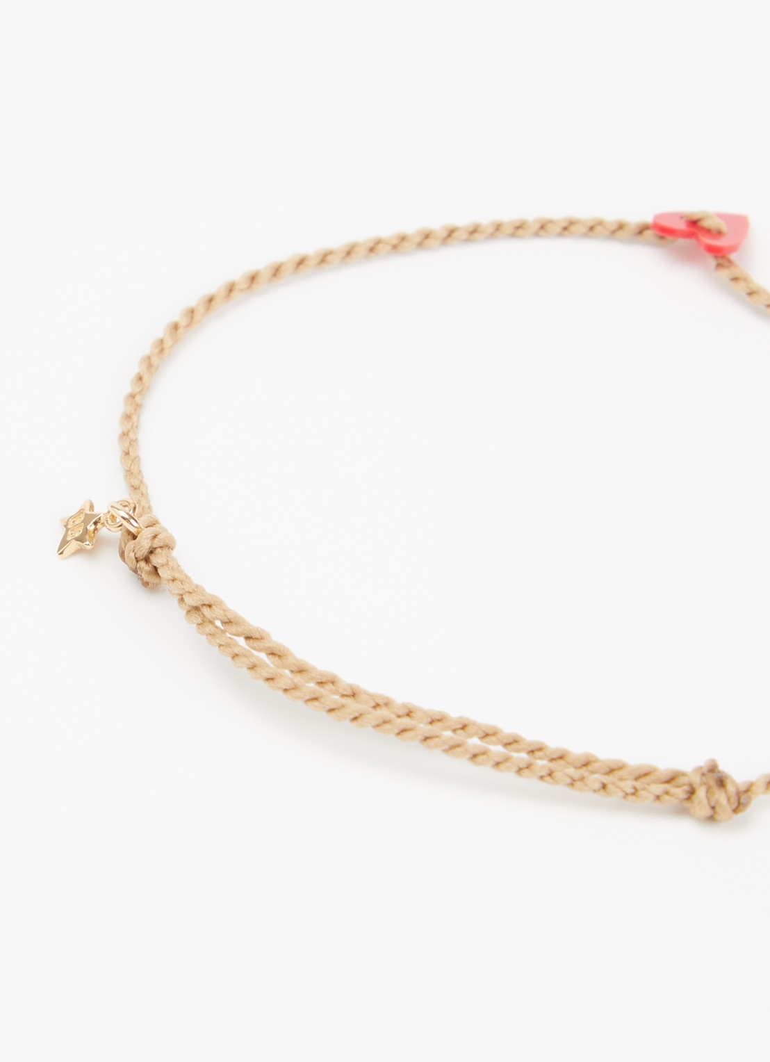 Bibi Camille Armband met bedel - detail koraal