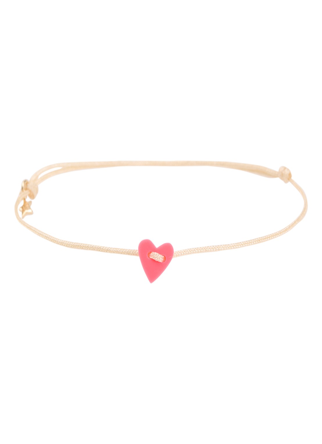 Bibi Camille Armband met bedel - voorkant 3 fuchsia