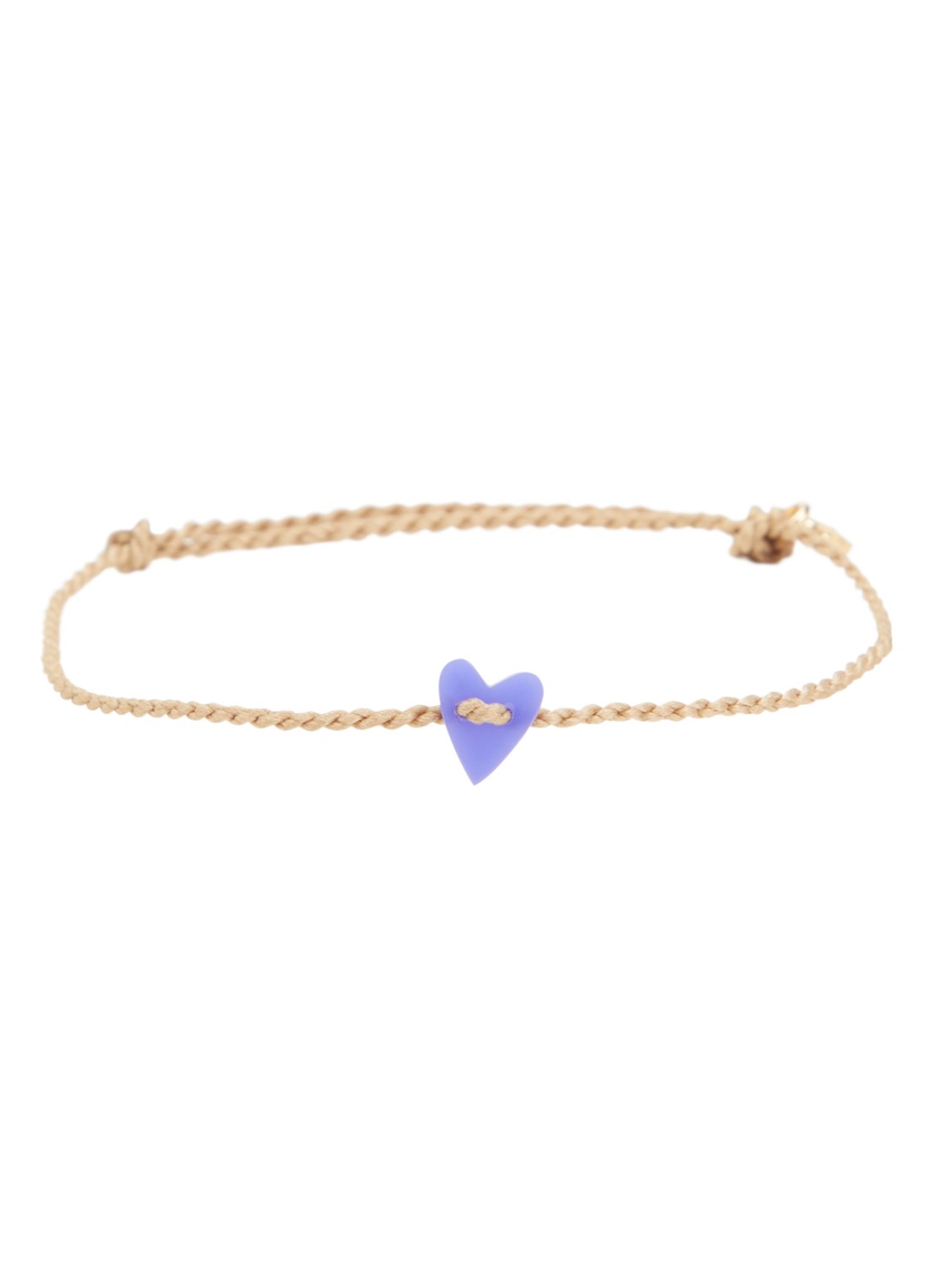 Bibi Camille Armband met bedel - voorkant paars
