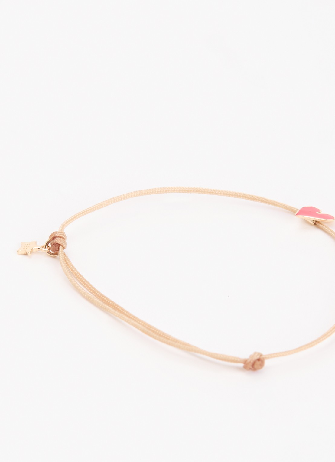 Bibi Camille Armband met bedel - detail beige
