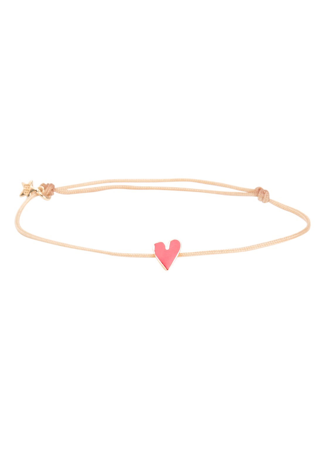 Bibi Camille Armband met bedel - voorkant 3 beige