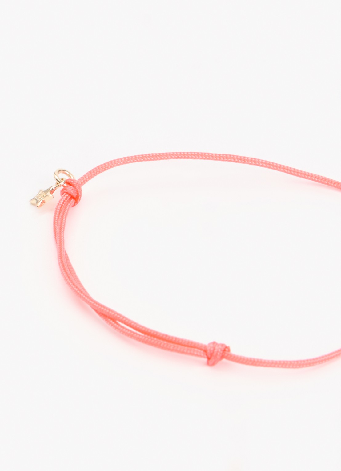 Bibi Camille Armband met bedel - detail 2 koraalroze