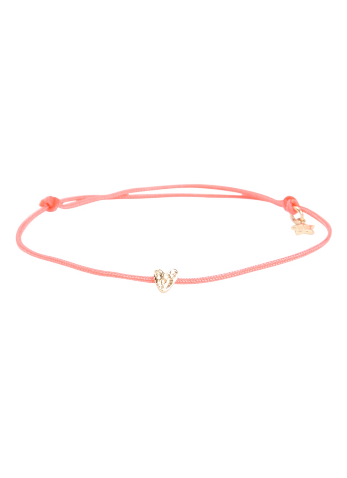 Bibi Camille Armband met bedel - voorkant koraalroze
