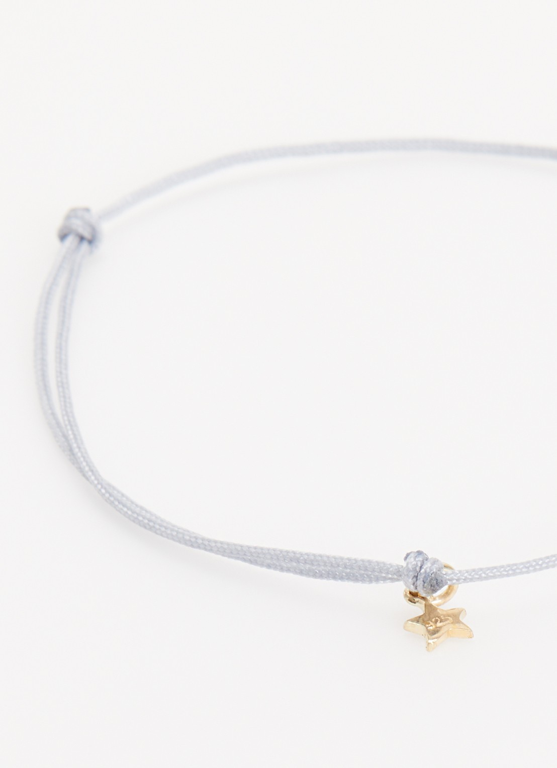 Bibi Camille Mini Smiley armband met bedel - detail blauw