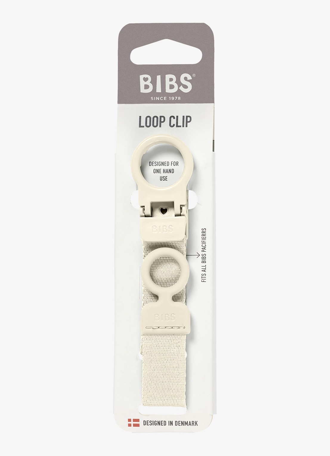 BIBS Clip speenkoord - detail 3 ivoor