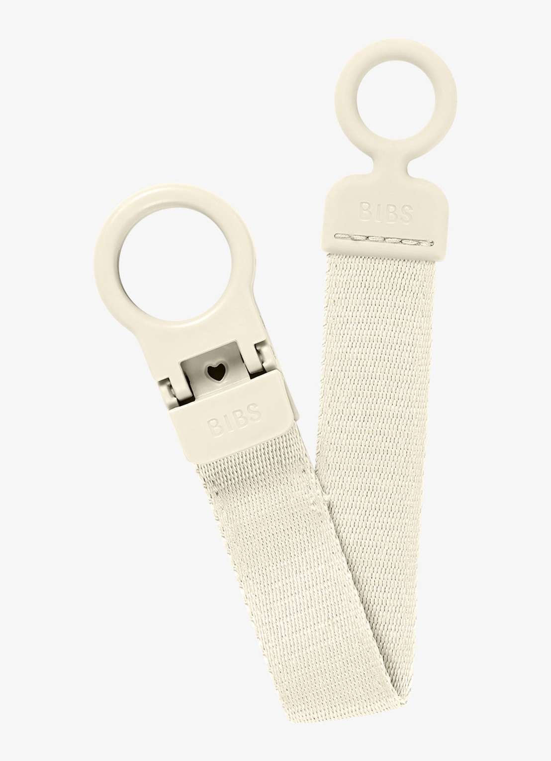 BIBS Clip speenkoord - voorkant ivoor