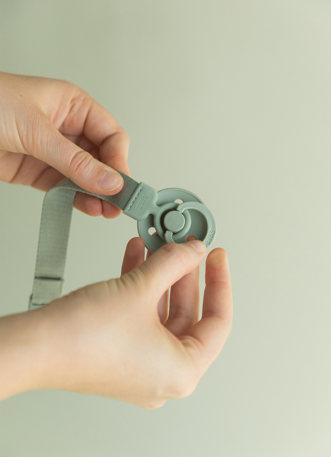 BIBS Clip speenkoord - detail 7 oudroze