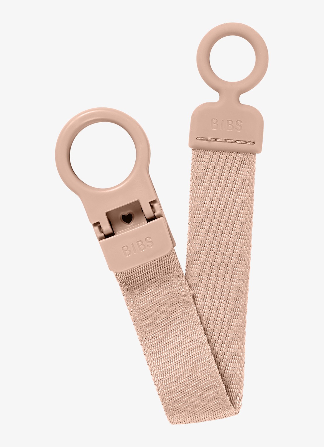 BIBS Clip speenkoord - voorkant oudroze