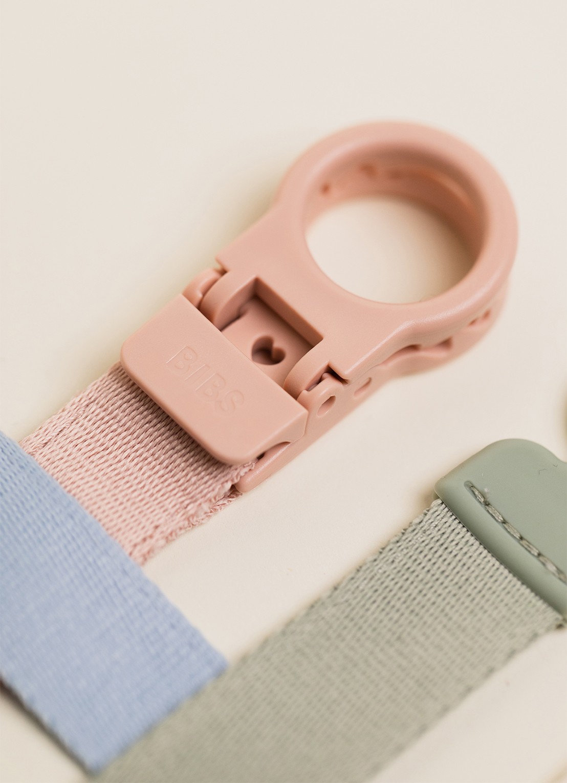 BIBS Clip speenkoord - detail 6 blauw