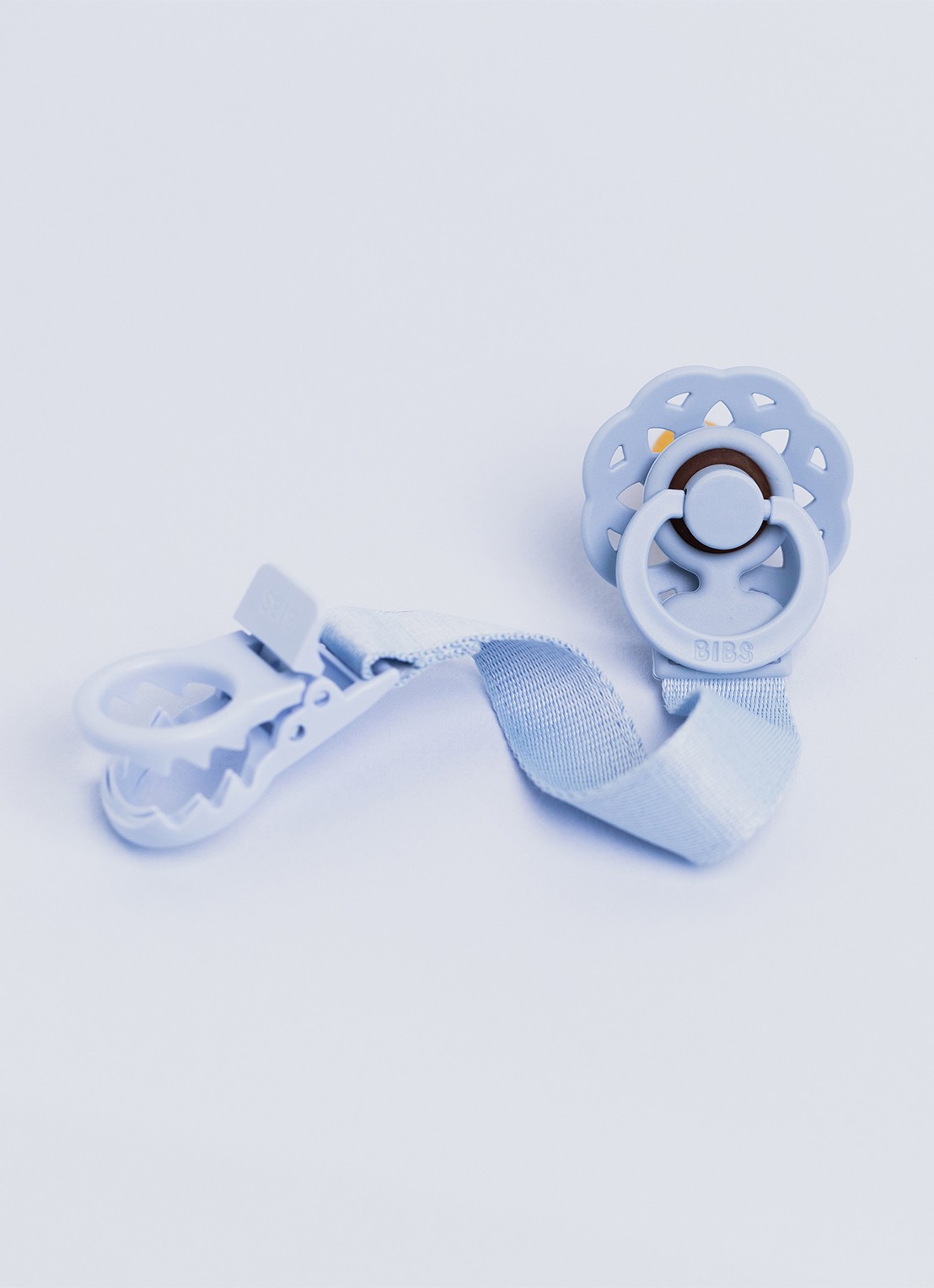 BIBS Clip speenkoord - voorkant 2 blauw