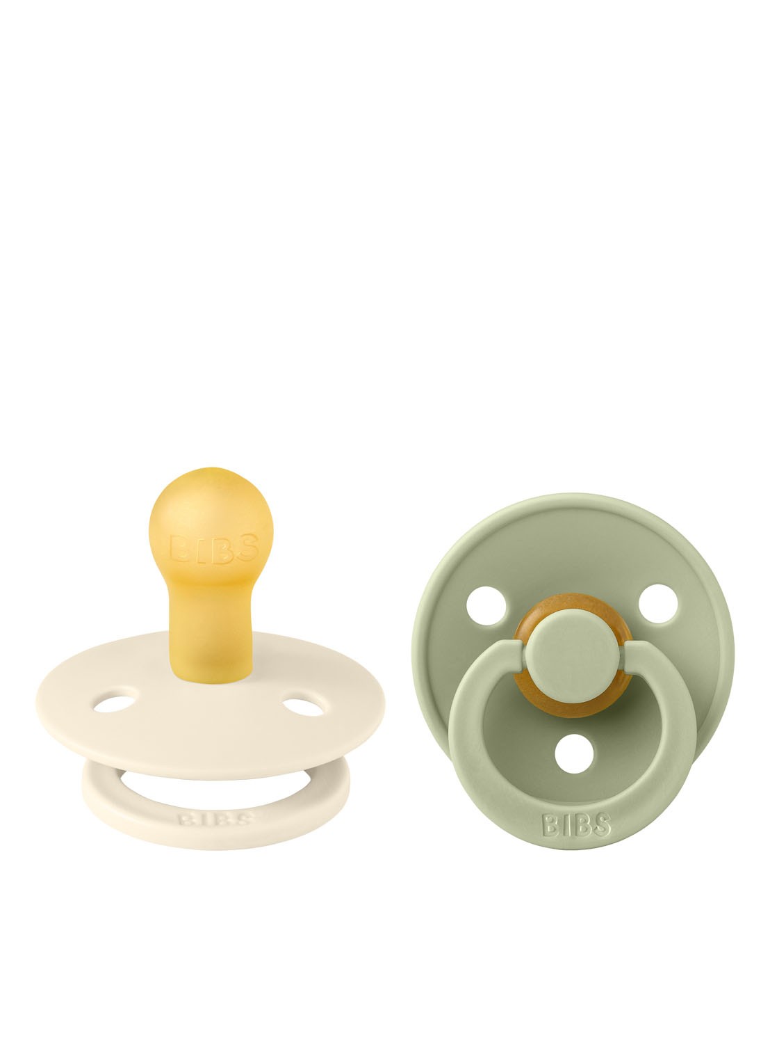 BIBS Colour fopspeen in 2-pack - voorkant 2 ivoor