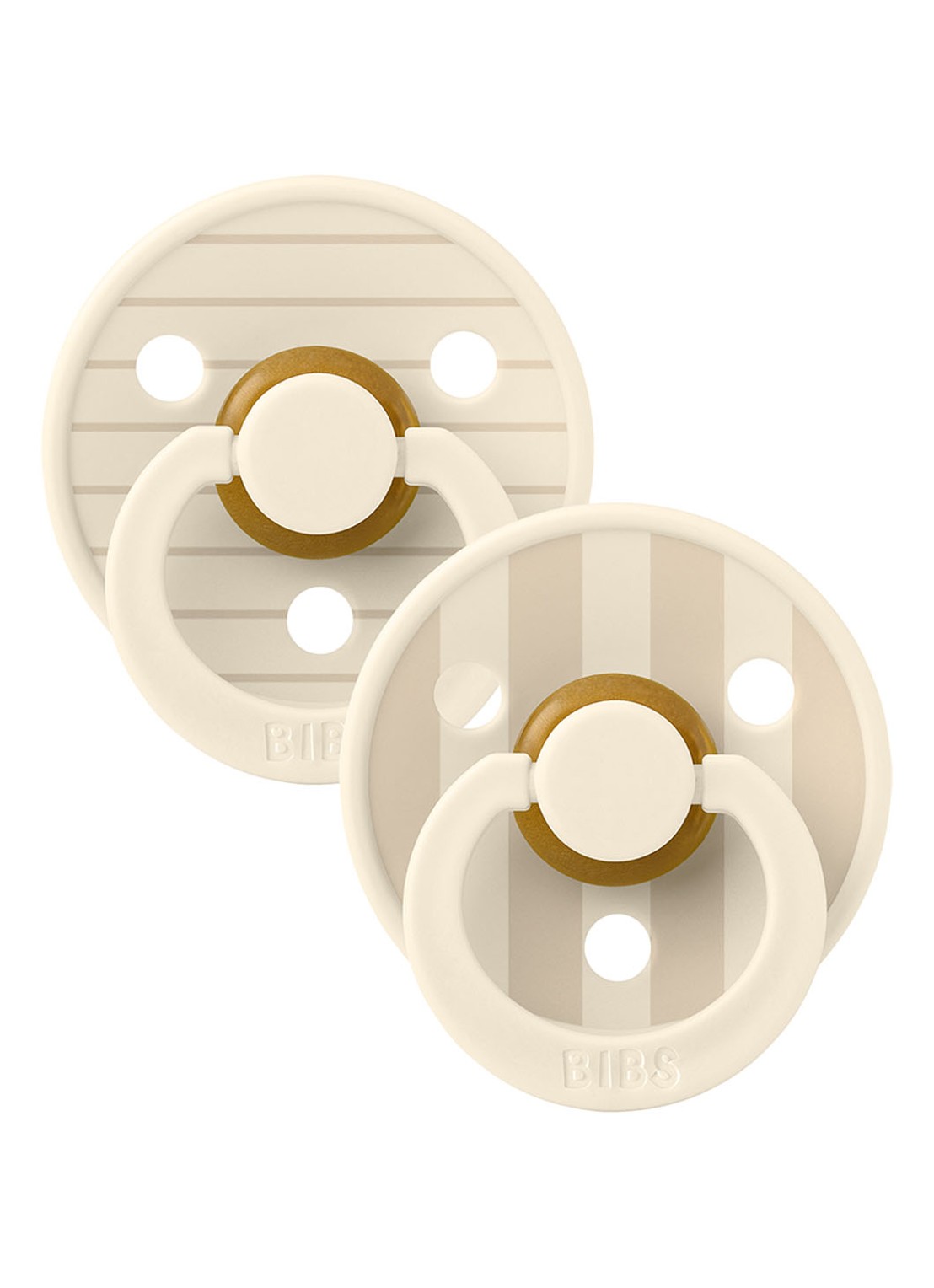 BIBS Fopspeen in 2-pack - voorkant beige