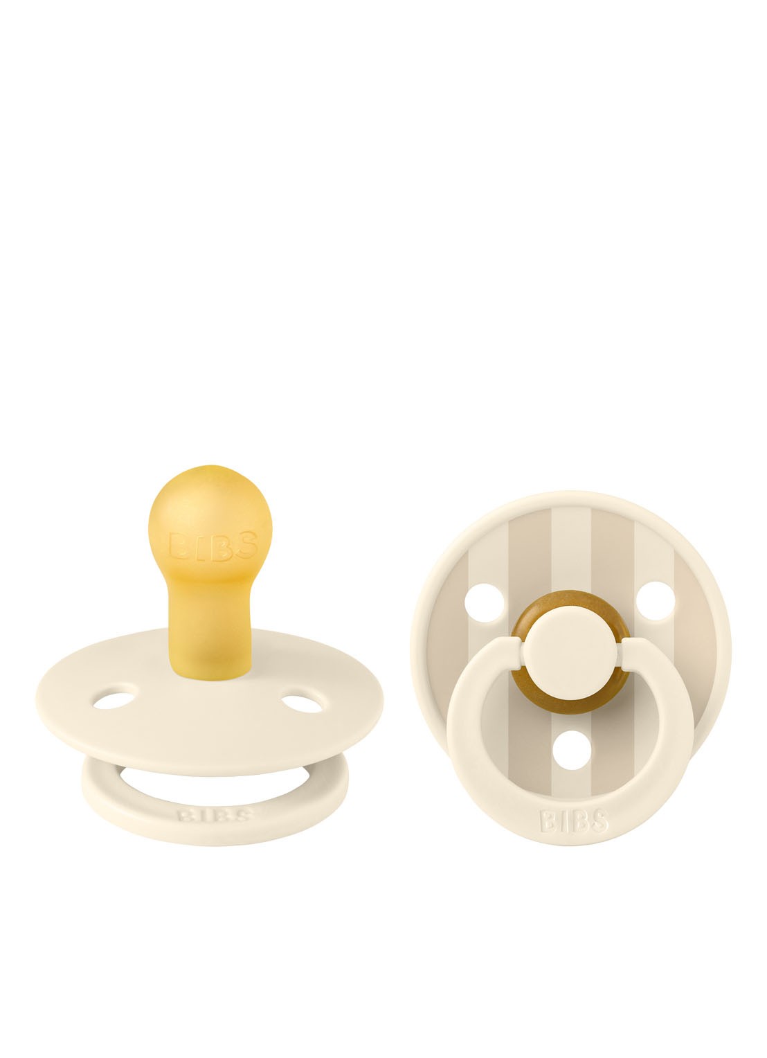 BIBS Fopspeen in 2-pack - voorkant 2 beige