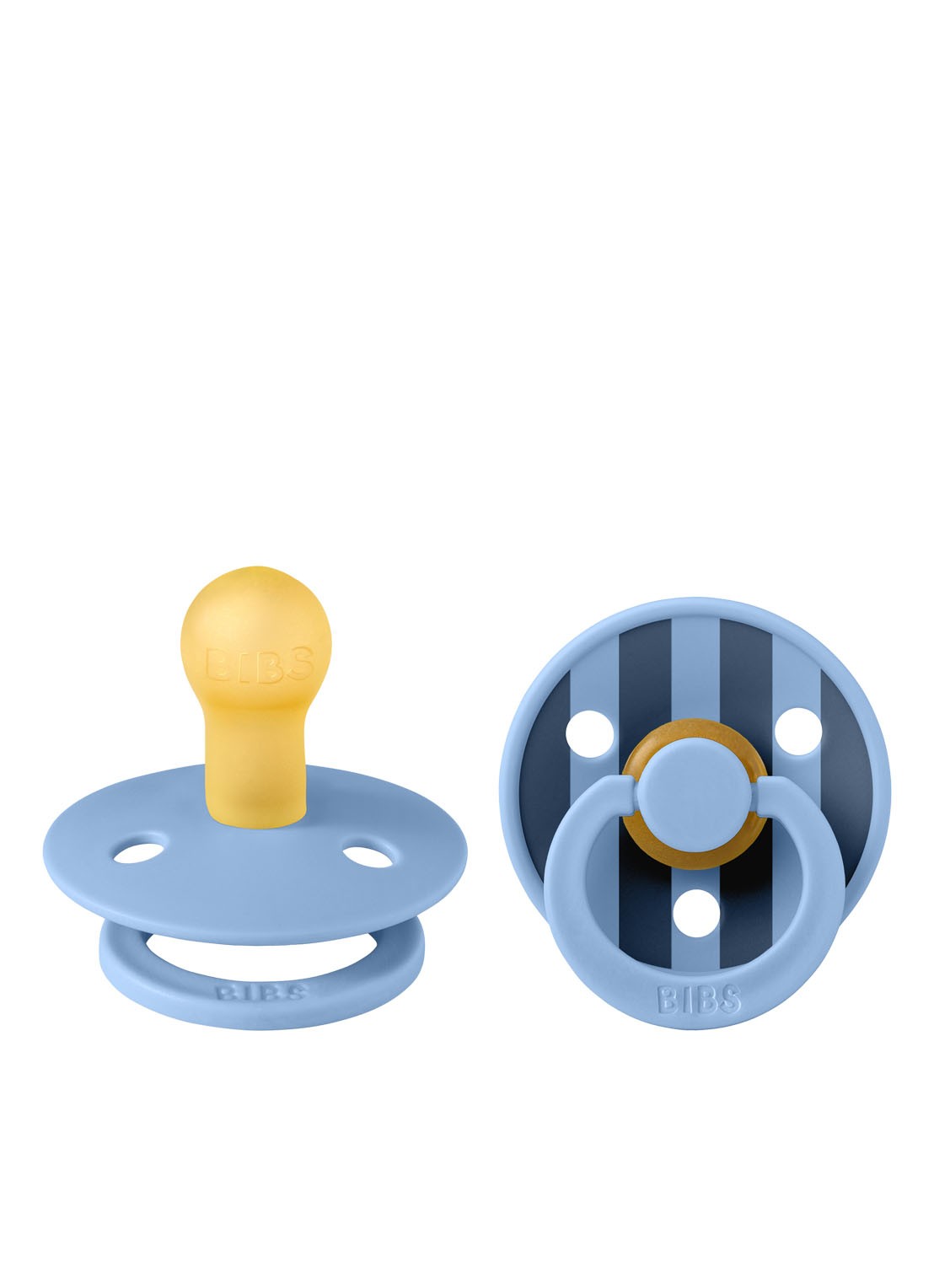 BIBS Fopspeen in 2-pack - voorkant 2 lichtblauw