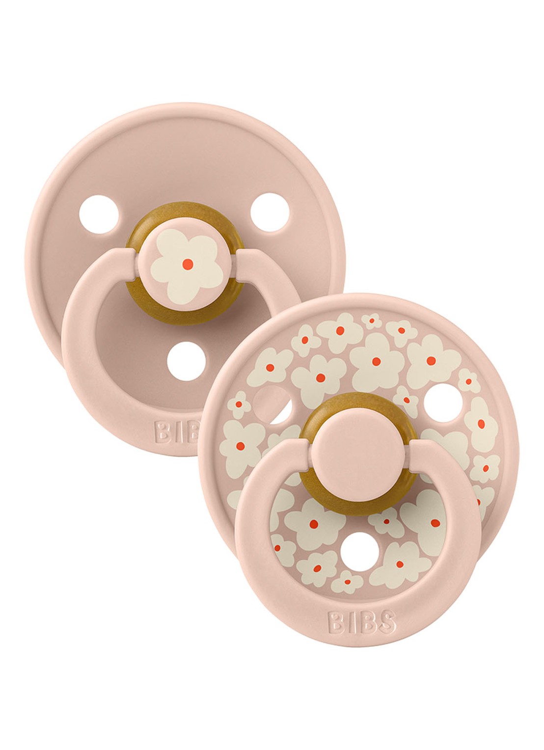BIBS Fopspeen in 2-pack - voorkant lichtroze