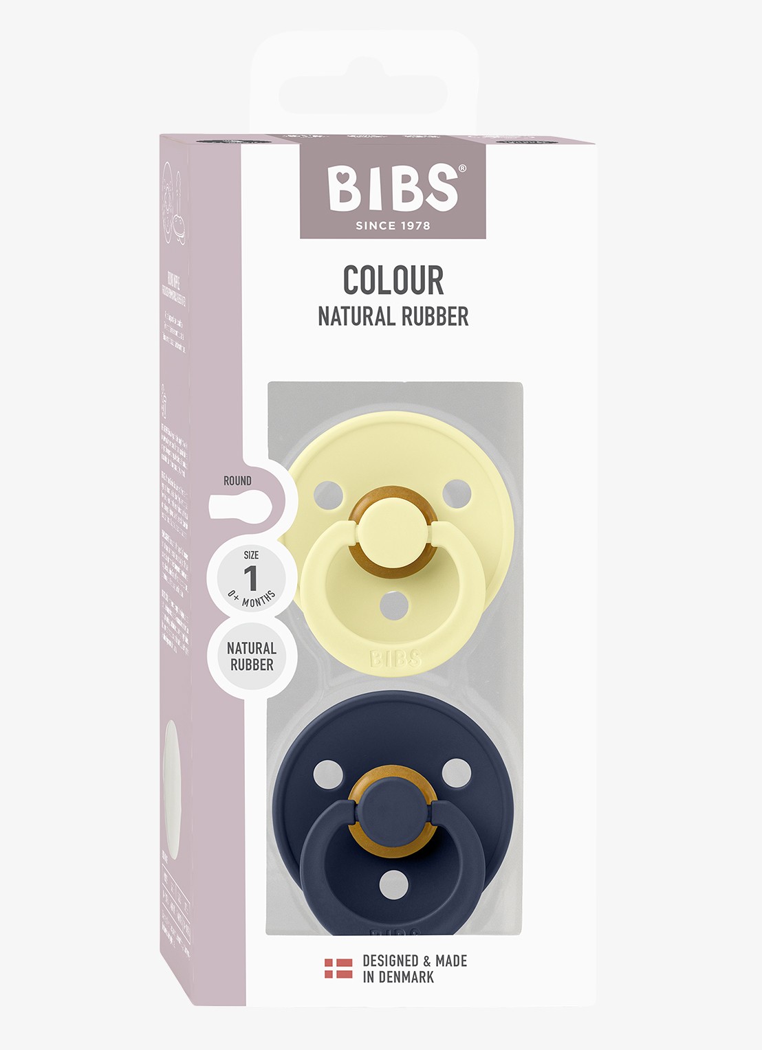 BIBS Fopspeen in 2-pack - detail 3 luna / deep space